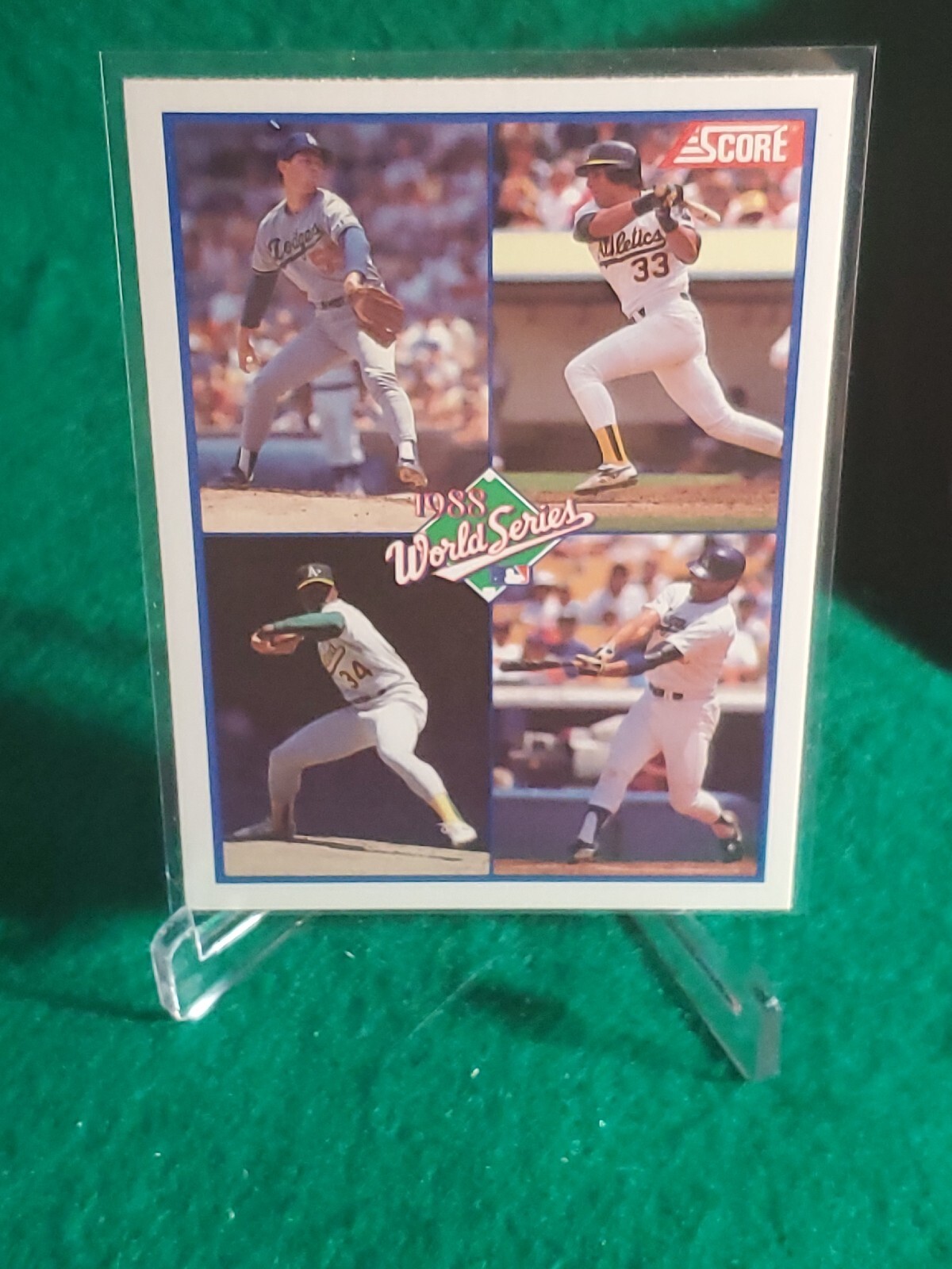 1989 Score 582 1988 World Series Oakland Athletics/Los Angeles Dodgers