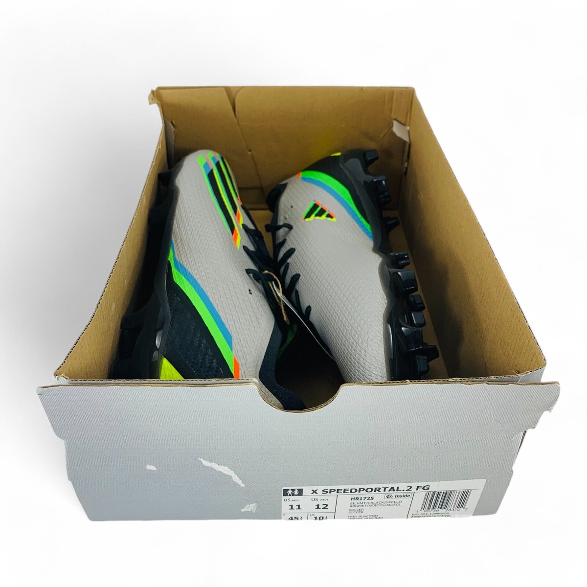 adidas X Speedportal.2 FG Men\'s Soccer Cleats Silver Black HR1725 Adidas X Speedportal.2 FG Soccer Men 7.5 | Mercari main image 3