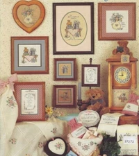 SENTIMENTAL COUNTRY--Flowers--Welcome--7 Designs--Counted Cross Stitch Pattern