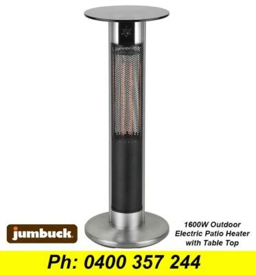 1600w Outdoor Electric Infrared Patio Heater 1 1m With Table Top