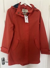 Lily & Me Chedworth Water Resistant Hooded Jacket. Tomato Red Size 8 Rrp £75 New