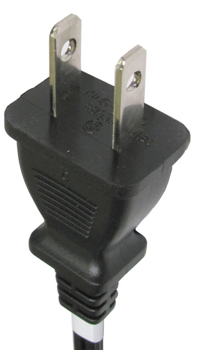 Cavo Di Alimentazione 1m USA 2 Pin - Spina Maschio US A Connettore Femmina C7 Figura 8