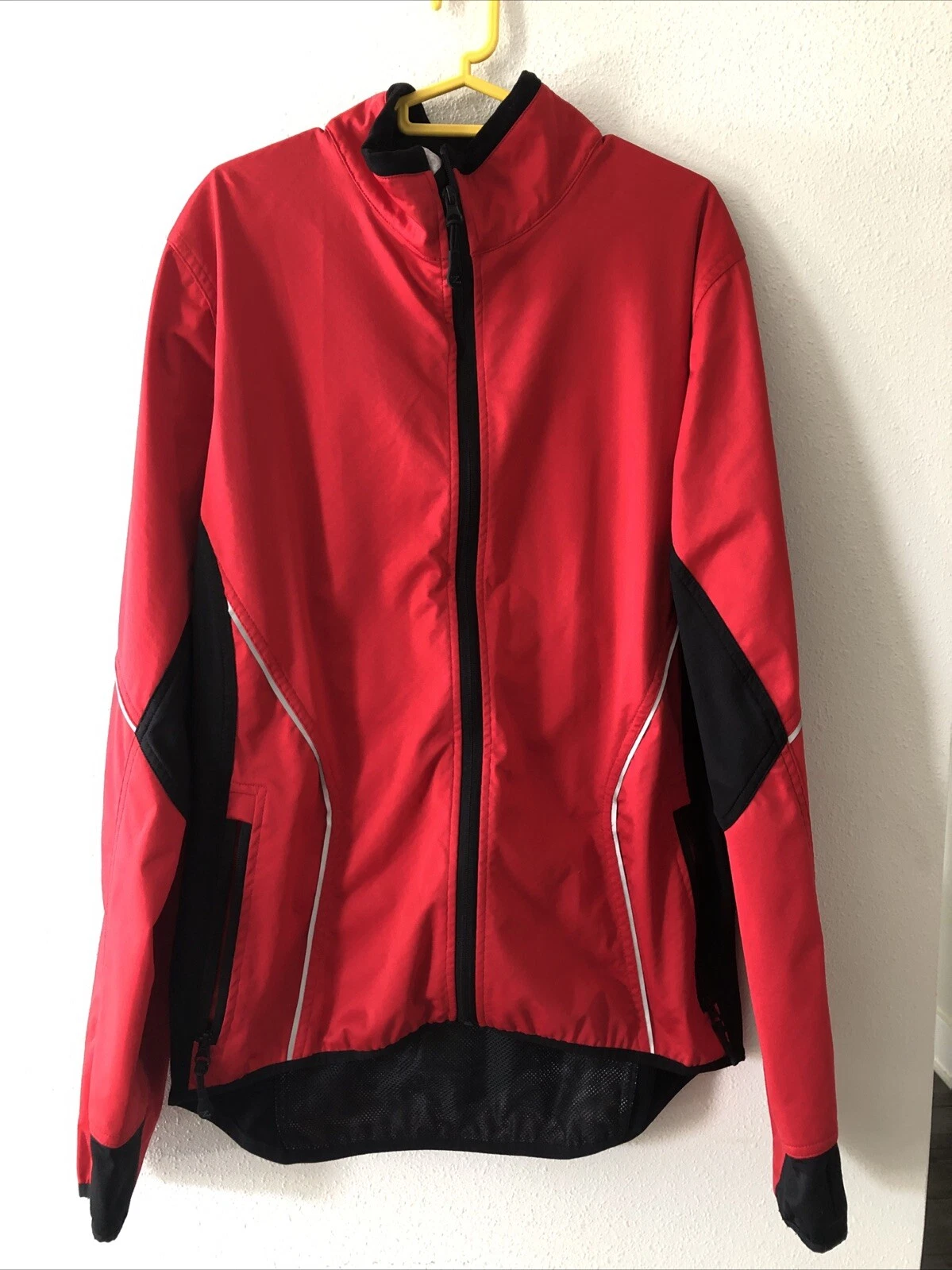 VETEMENTS Zorrel Giacca Uomo Grande Rossa Serie Meteo Iron Man Zip Up
