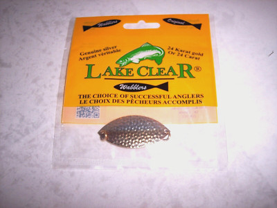 Lake Clear Wabbler Flasher Trout Flasher Gold Plate Silver Plate 2'' Spoon Flashe