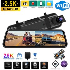 Dual Lens Auto Spiegel Dashcam Recorder Kamera G-sensor Nachtsicht mit GPS WiFi