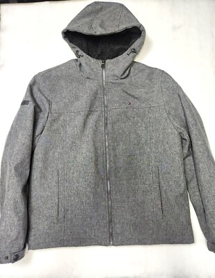 Tommy Hilfiger Men's Hooded Soft Shell Jacket Sherpa Lined