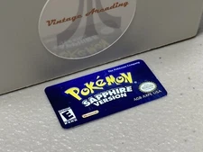 Pokemon Sapphire Version (Nintendo Gameboy Advance) Replacement Label