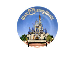 Vintage Walt Disney World Cinderella's Castle Decorative Plate Made in Japan