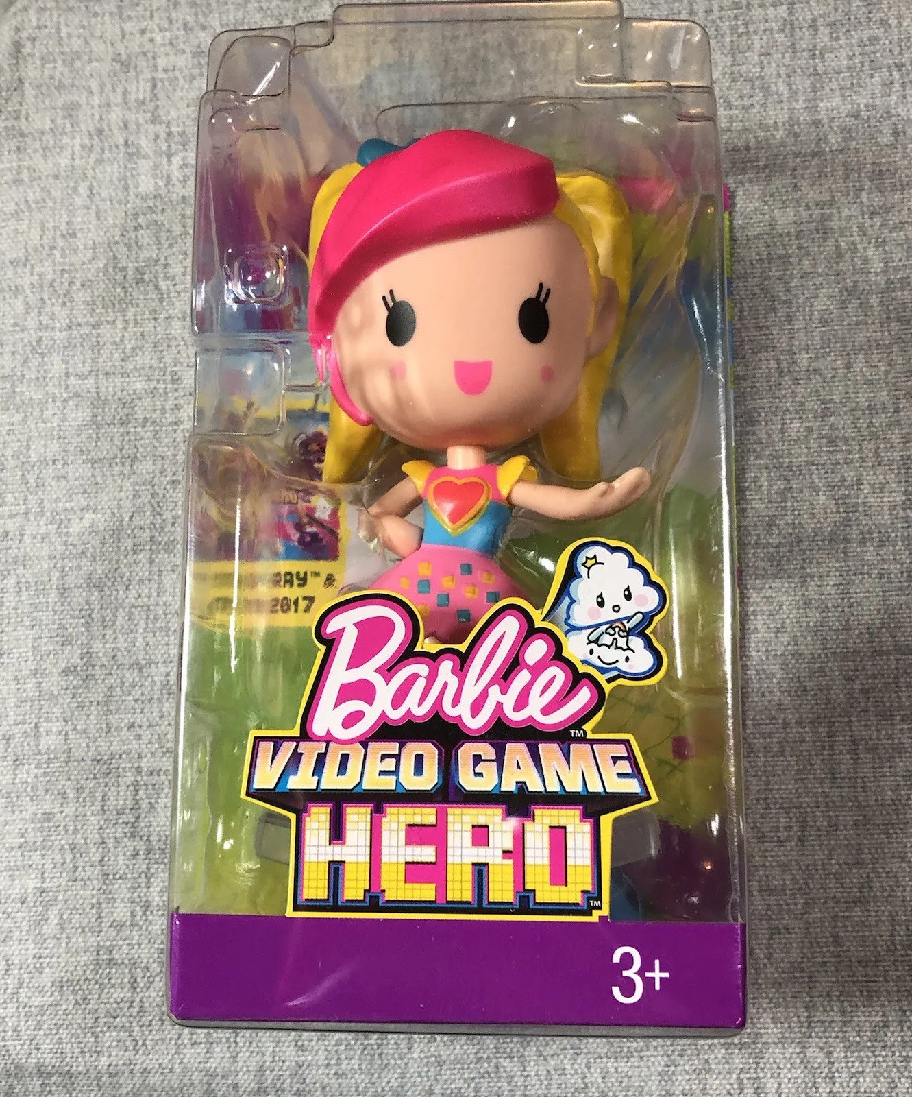Barbie Toy Lot Of 2 Video Game Hero Barbie Junior Dolls 2016 Purple Pink Hair