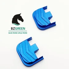 2 Pack 3D Cover Slide Plate for Glock Gen1-5 17 20 21 23 24 25 26 Aluminum Blue