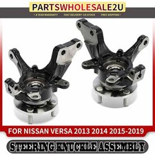 Nuevo conjunto de cojinetes de nudillo de dirección frontal y cubo de rueda para Nissan Versa 13-19