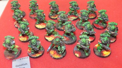 Games Workshop Warhammer 40k Salamander Tactical Marines bemalt Horus Heresy