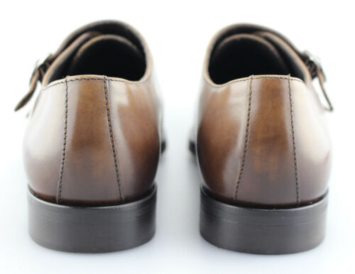 Hombre TO BOOT NEW YORK 'Koning' Marrón Cuero Monje Correa Mocasines Talla US 9.5 - D - Imagen 4 de 6