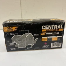 CENTRAL MACHINERY4 in. Swivel Vise with Anvil