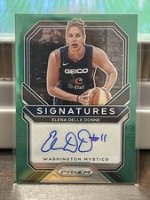 2021 Panini Prizm WNBA Elena Delle Donne Green Prizm Auto