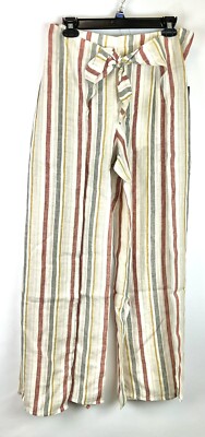 Vince Camuto Women s Striped Tie Front Pants Size XS