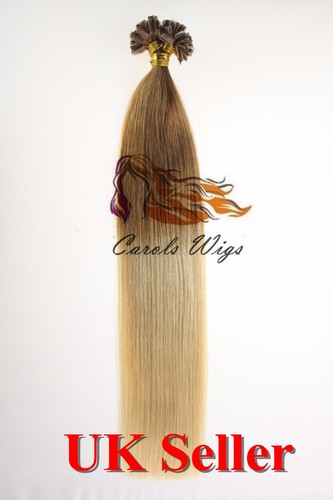 Estensioni capelli umani 20" 1g 8A* russo Remy doppio disegno cheratina italiana punta a U punta a U - Foto 9 di 57