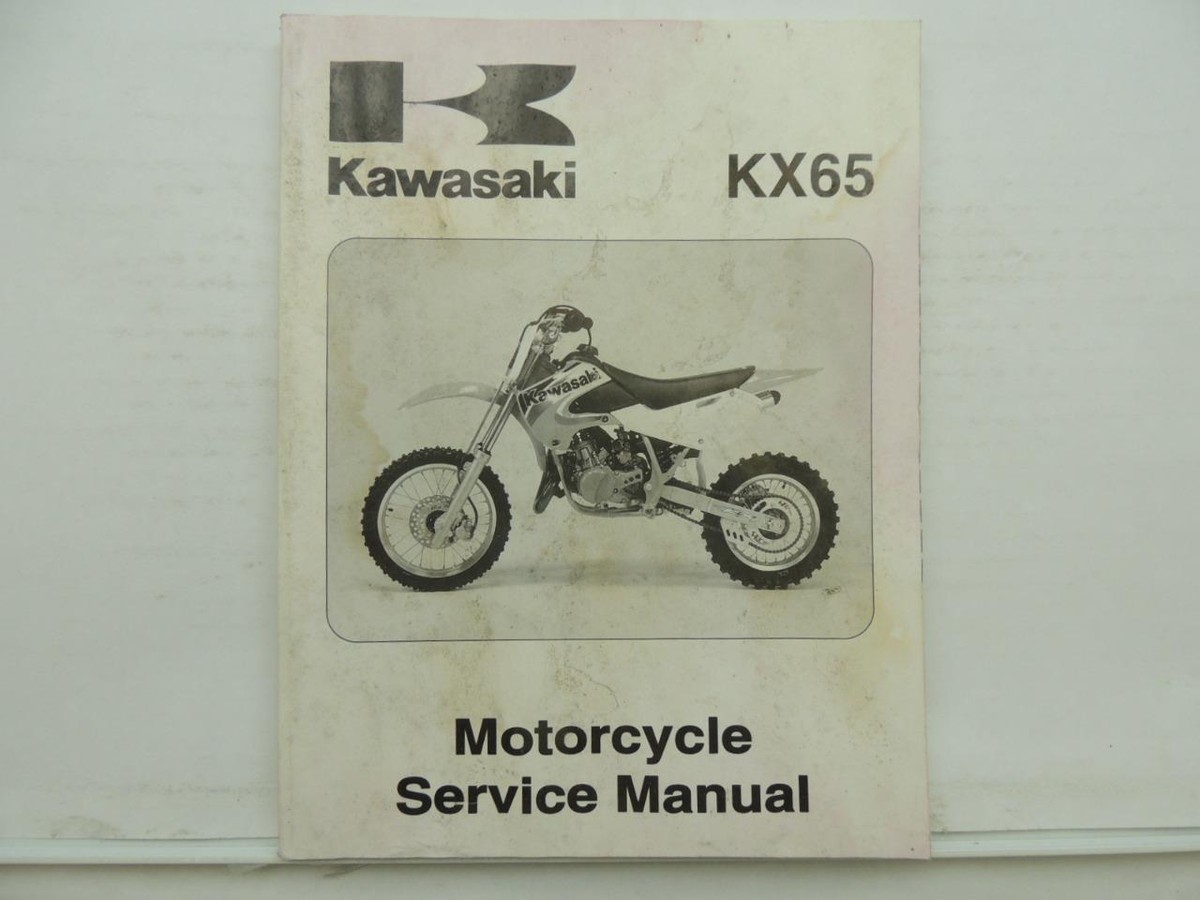 2000 Kawasaki KX65 Motorcycle Service Manual L7095 | eBay