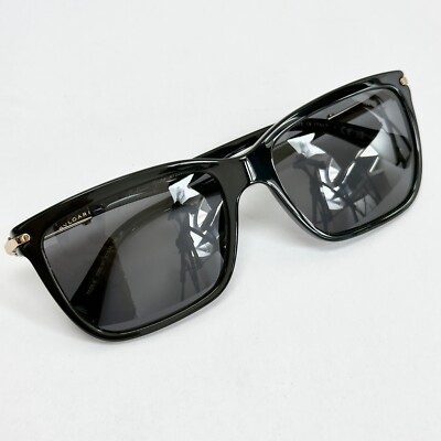 BVLGARI Le Gemme 7028 Black 18K Gold Plated POLARIZED Pilot