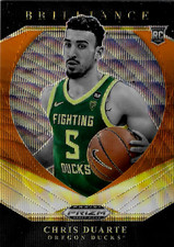 2021 PANINI PRIZM DRAFT PICKS COLLEGE BASKETBALL~CHRIS DUARTE RC~ORANGE WAVE /75