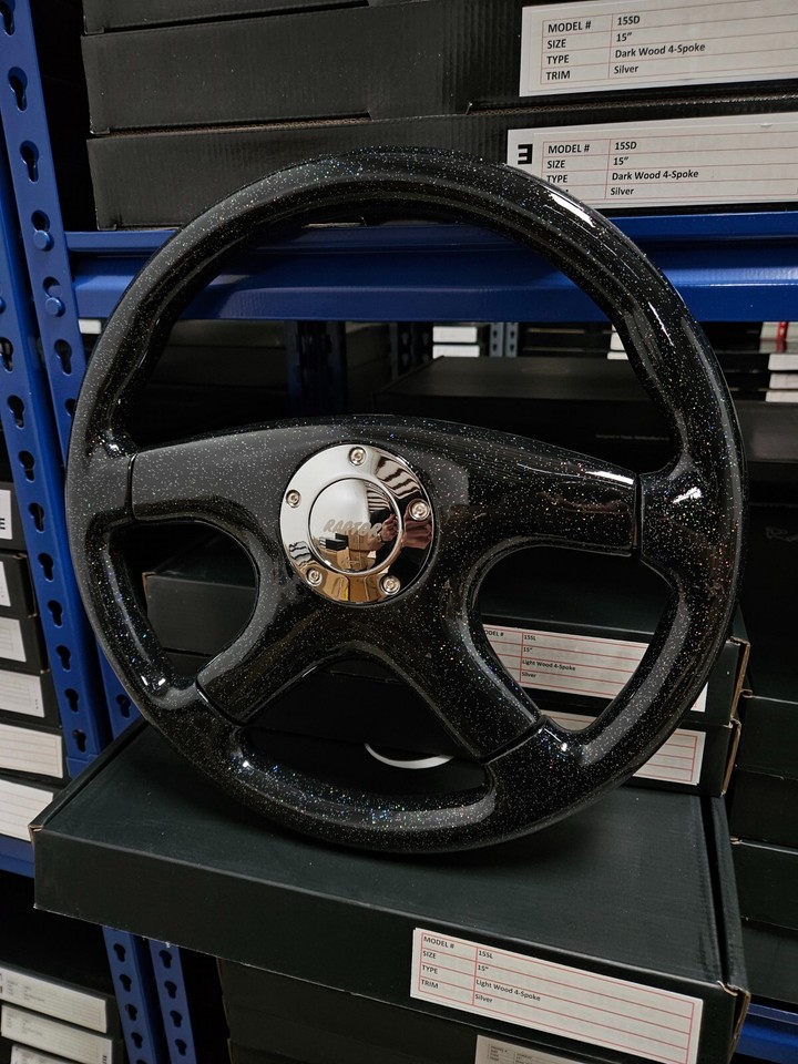 RAPTOR 15" MIDNIGHT WOOD STEERING WHEEL eBay
