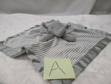 Circo Gray Elephant Lovey Security Blanket Soft Infant Baby Toy Stripes White A