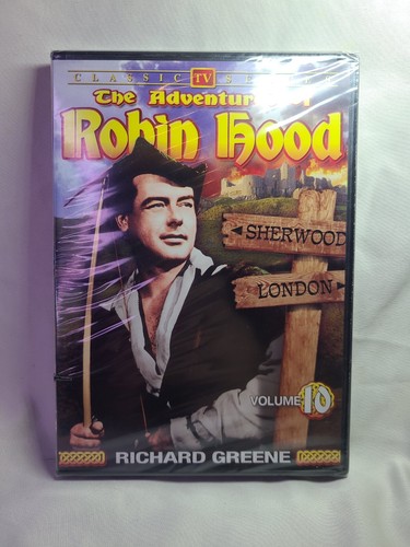 The Adventures of Robin Hood: Volume 10 (DVD, 1955) - Case Imperfections
