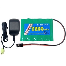 6 Volt NiMH Battery Pack 2200 mAh  Charger