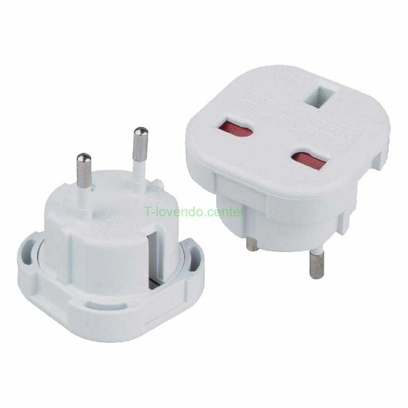 Adaptador Corriente Universal Reino Unido Ingles a Europeo Europa UK a EU...