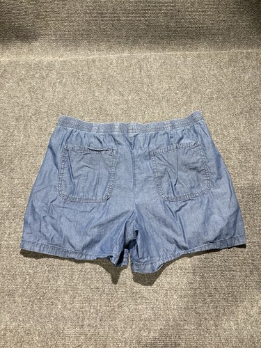 St Johns Bay Shorts Women’s Size Large Blue Chinos - Picture 7 of 8