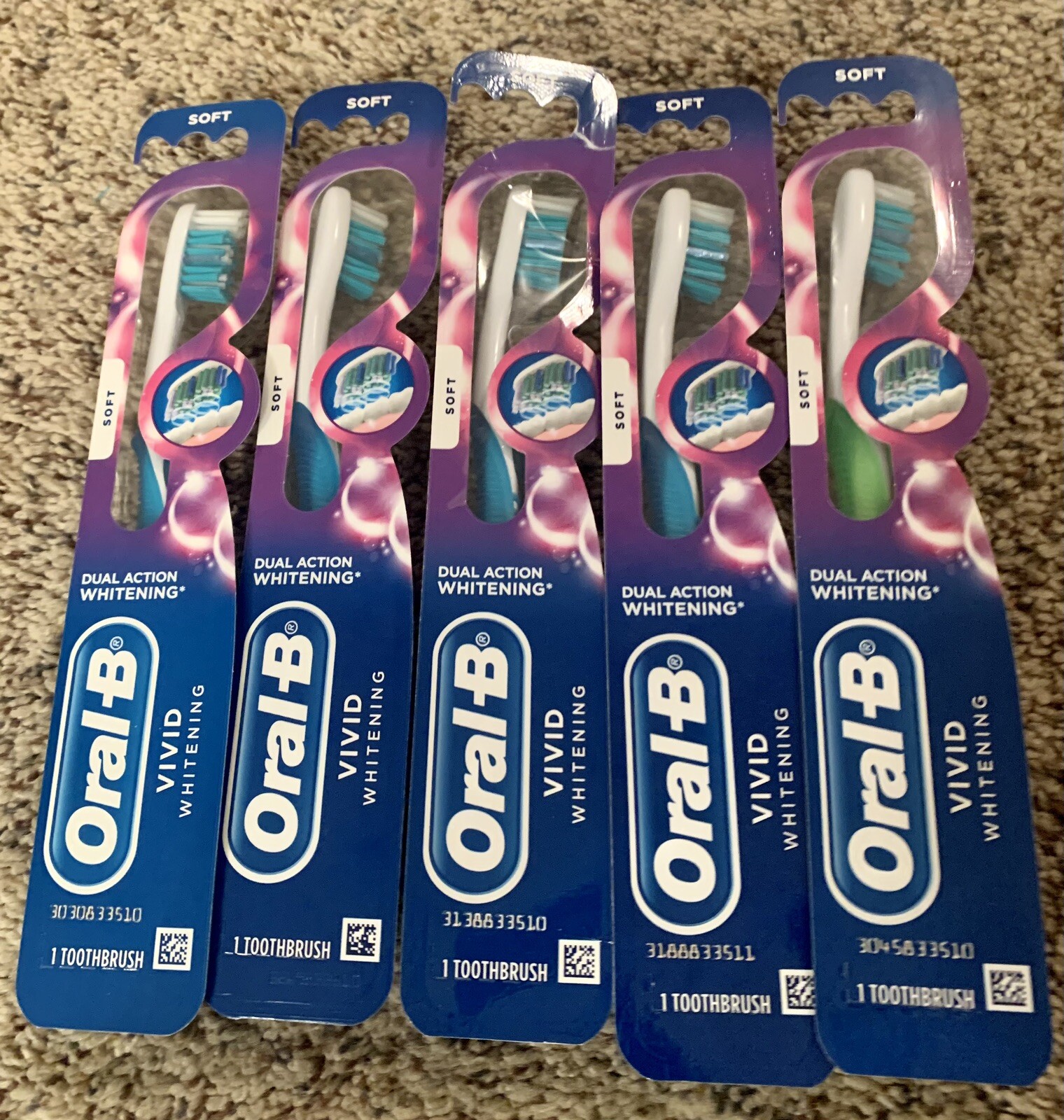 (5) OralB Soft Vivid Whitening Manual Toothbrush eBay