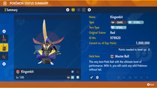 KINGAMBIT  SHINY - NON SHINY  6IV  BATTLE READY  POKEMON SCARLET  VIOLET