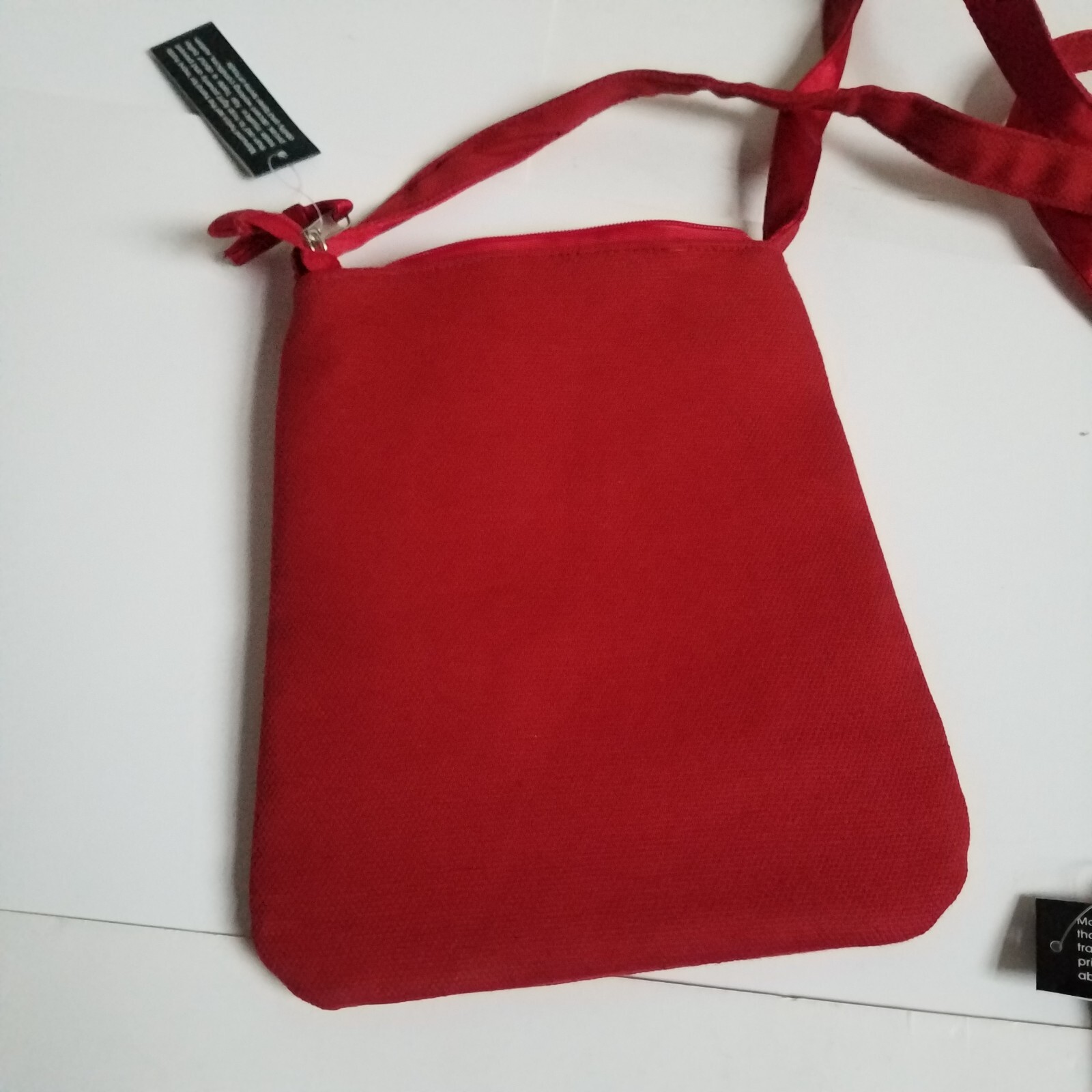 Manumit Fairtrade Small Red Shoulder Bag Matching Purse Flower Daisy