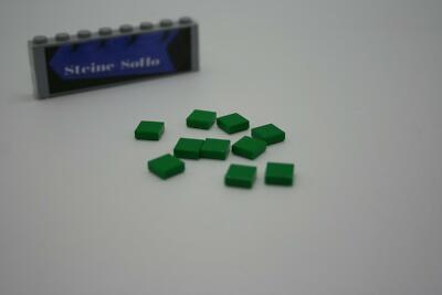 Lego (c) 10x Fliesen - 1x1 grün - 3070b - tile 1 x 1 - Kacheln - Fliese