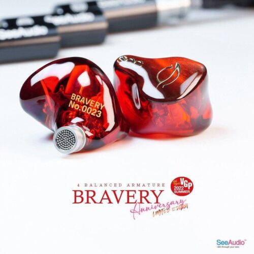 See Audio Bravery Anniversary Limited Edition 4BA In-Ear Heaphones