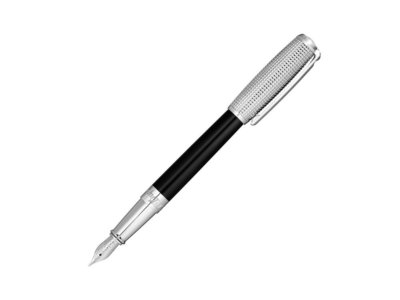 S.T. Dupont D Line Fountain Pen Black With Palladium Cap, 410672