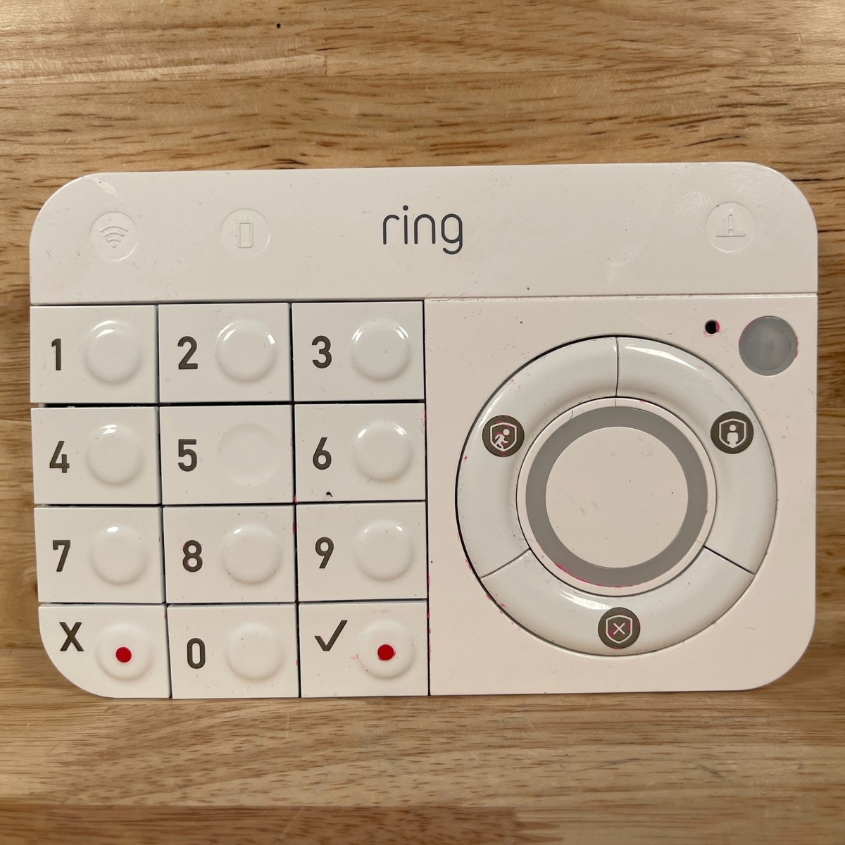 Ring Keypad White 15-Buttons Wireless Alarm Keypad For Ring Alarm
