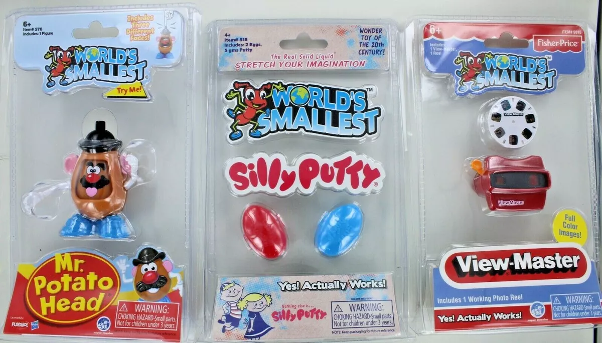 Lot 3 World s Smallest Mini Toys Mr. Potato Head View Master