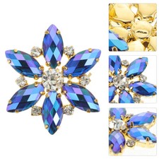 1 Pair Beautiful Shoe Clips Decorations Crystal Shoes Clips Crystal Shoe Clip