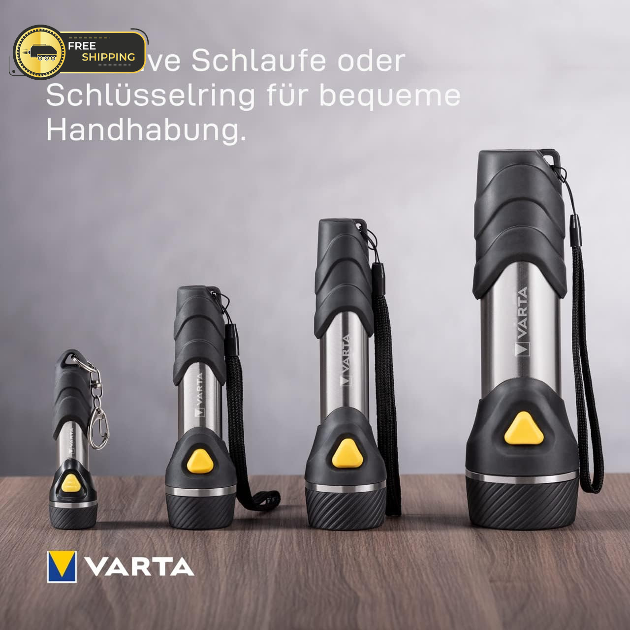 VARTA Taschenlampe Mit 14 Leds Inkl. 2X D Batterien, Day Light Multi LED F30 Leu