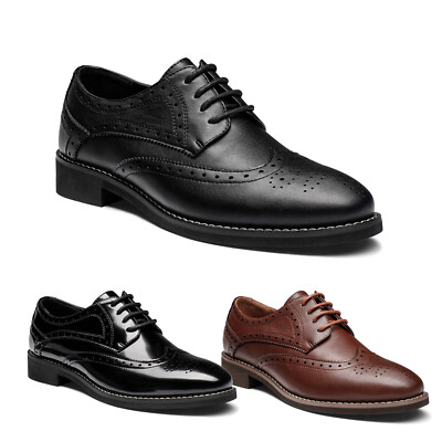 Women's Classic Oxfords Lace Up Business Formal Wingtip Brogue Dress Shoes 5-11