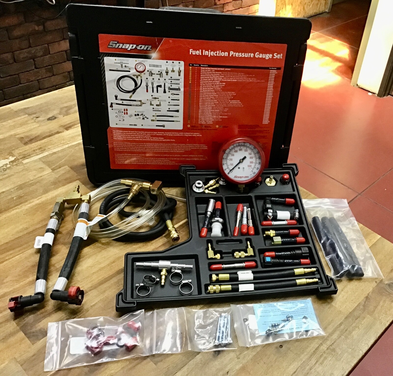SNAPON MASTER FUEL INJECTION PRESSURE GAUGE TEST KIT EEF1500A !!! eBay