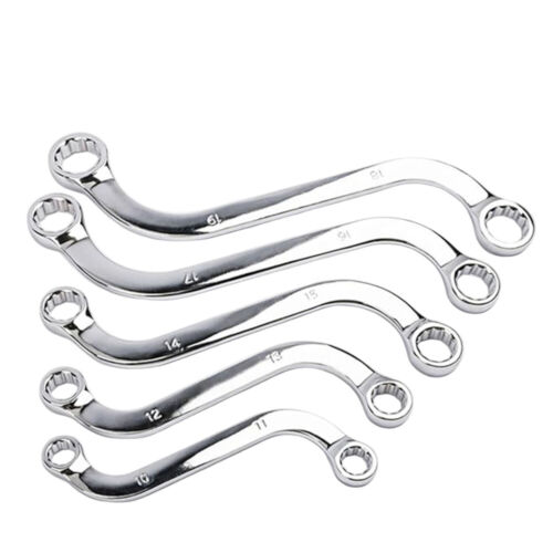 5Pcs S Type Obstruction Ring Spanner Double Ended Ring Spanner Wrench 10-19MM - Picture 5 of 11