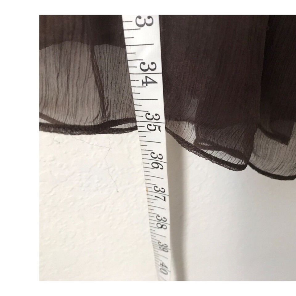 J Crew Dress Womens Size 4 Brown Strapless Silk Chiffon Empire Waist