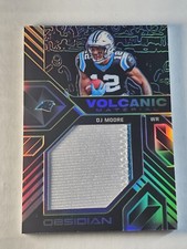 2018 Panini Obsidian Volcanic Material Electric Etch Yellow D.J. Moore /10