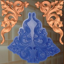 Negativform Gießform Mould Engel junge Relief Silikon Herz Stuck (271)