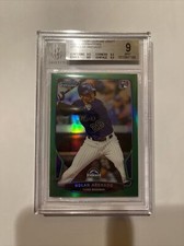 2013 Bowman Chrome Draft Nolan Arenado Green Refractor #41 Card 15/75 BGS 3-9.5s