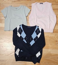 BRANDY MELVILLE - Lot of 3 Girl's Tops - Cardigan Vest T-Shirt