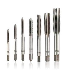 Metric Tap Set HSS Hand Screw Thread Tap Set Thread Tapping Tool 7PCS M3-M12 Dri