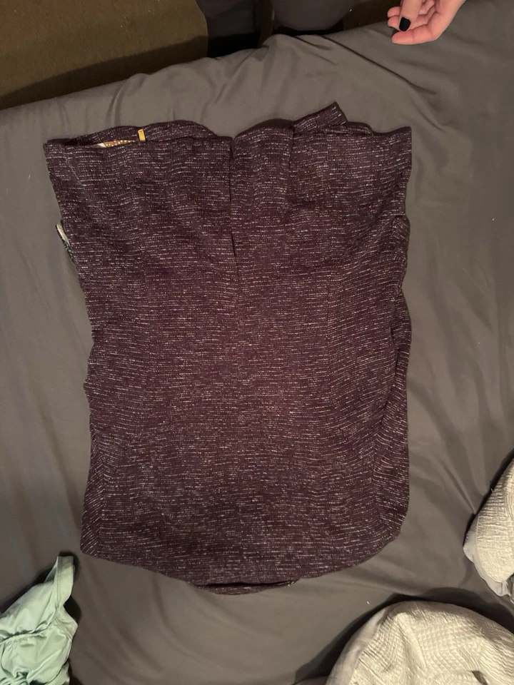 Anthropologie Cartonnier Purple Blazer Jacket Womens Sz M Heathered Marled Lined - Image 3 of 4